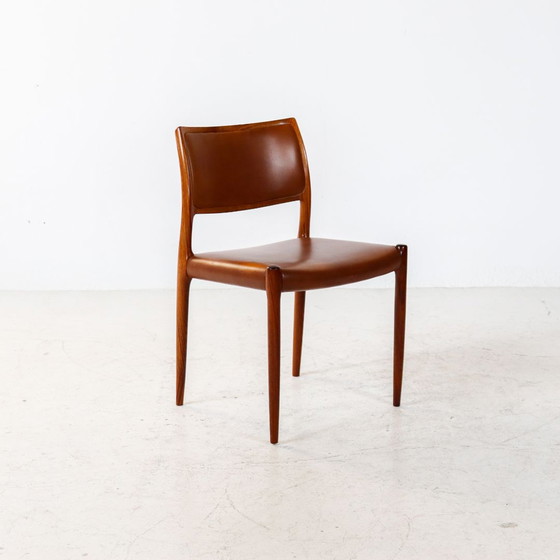 Image 1 of Niels Möller Model 80 rosewood chairs 1960s