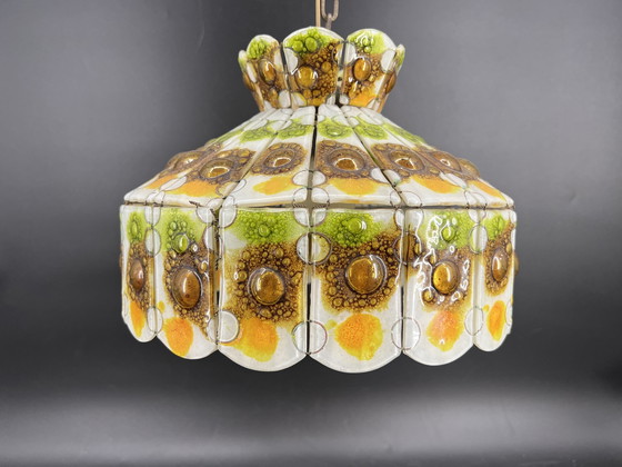 Image 1 of Felipe Derflinger glass lamp, swag lamp