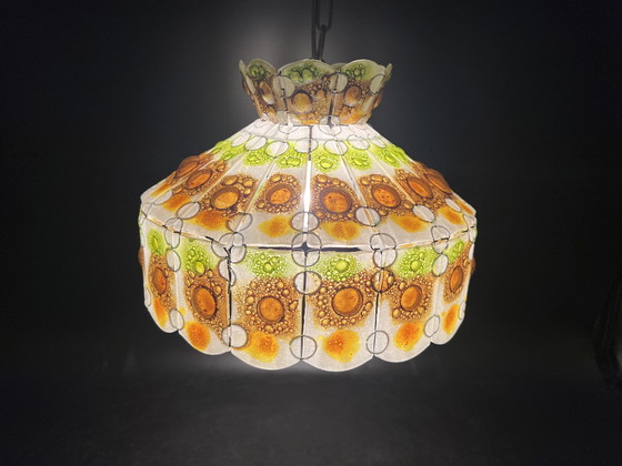 Image 1 of Felipe Derflinger glass lamp, swag lamp