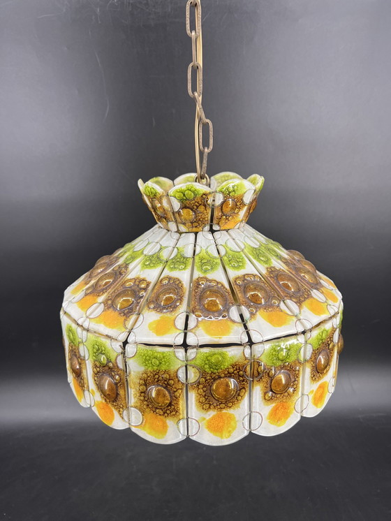 Image 1 of Felipe Derflinger glass lamp, swag lamp