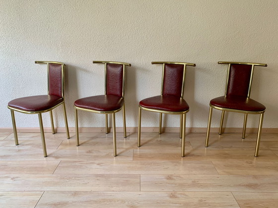 Image 1 of 4x Hollywood Regency chairs