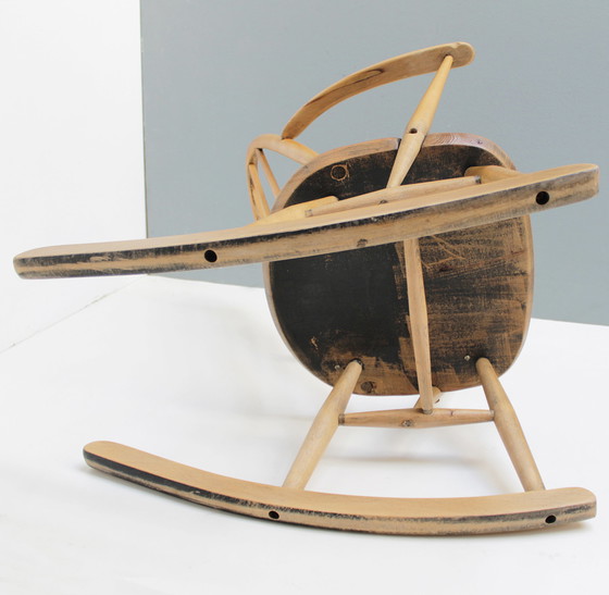 Image 1 of Ercol Small Rocking Chair by Lucian Ercolani