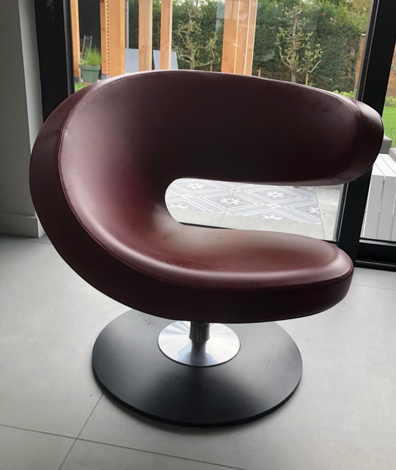 Image 1 of Fauteuil pivotant Varier en cuir