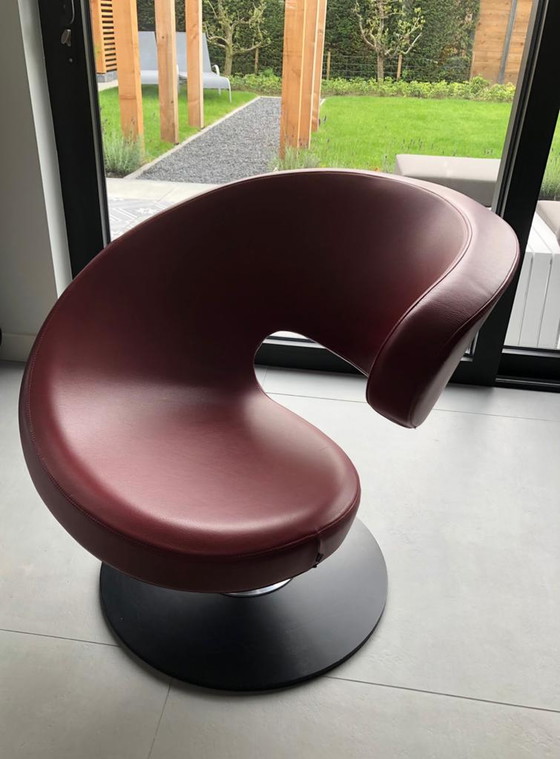 Image 1 of Fauteuil pivotant Varier en cuir