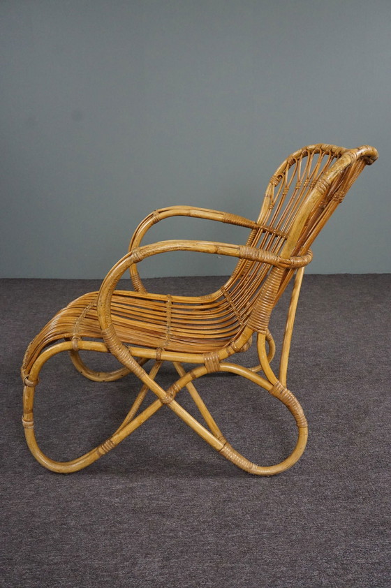 Image 1 of Rattan Dutch Design Style Belse 8 armchair, 1950