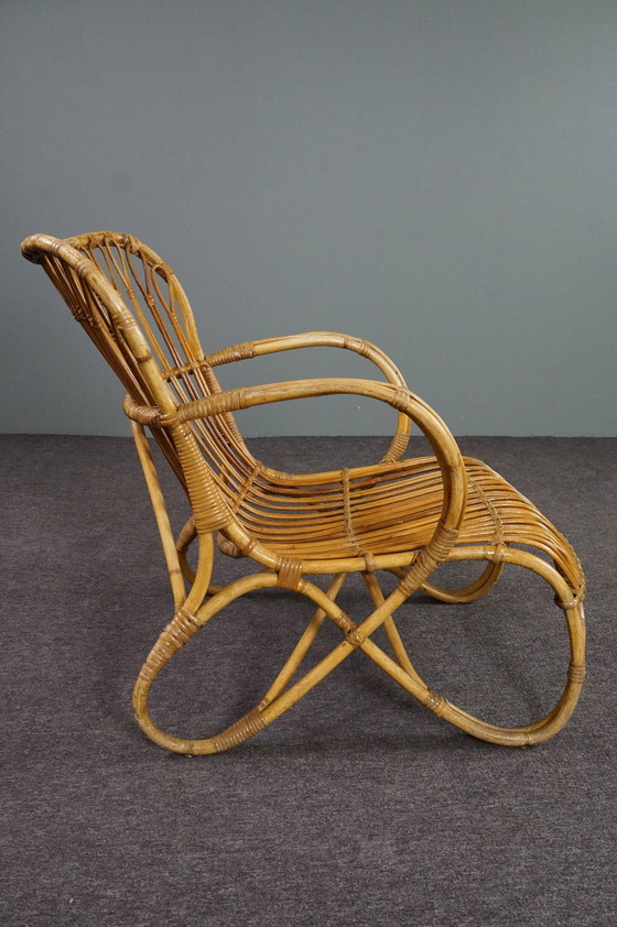 Image 1 of Rattan Dutch Design Style Belse 8 armchair, 1950