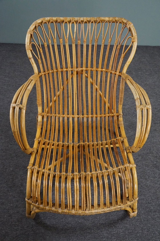 Image 1 of Rattan Dutch Design Style Belse 8 armchair, 1950