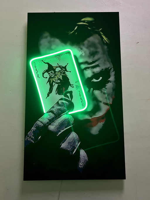 LedMansion Joker Card PopArt Wall Art lampe led