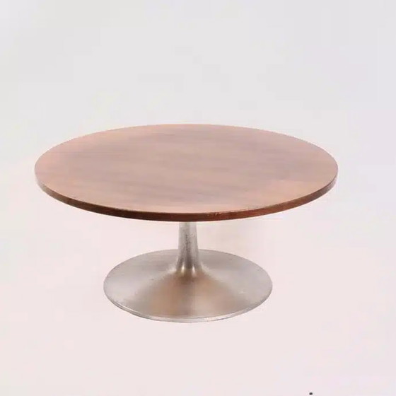 Image 1 of Teak coffee table on metal base