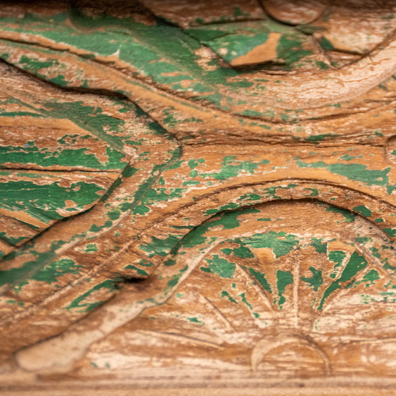 Image 1 of Indian mirror with carvings