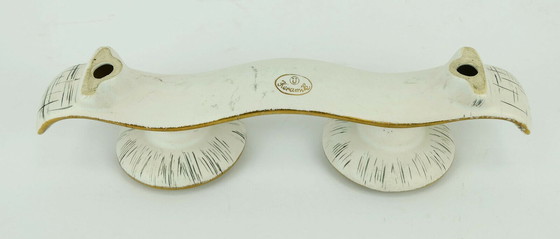 Image 1 of mid century ceramic CANDLE HOLDER u-keramik 1950s