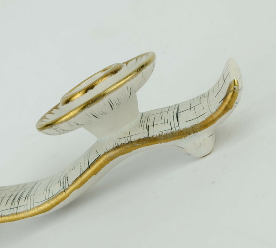 Image 1 of mid century ceramic CANDLE HOLDER u-keramik 1950s