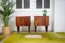 2x vintage bedside tables