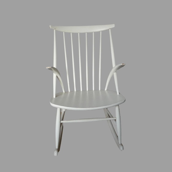 Image 1 of Niels Eilersen fauteuil à bascule Gyngestol n° 3 by Illum Wikkelson