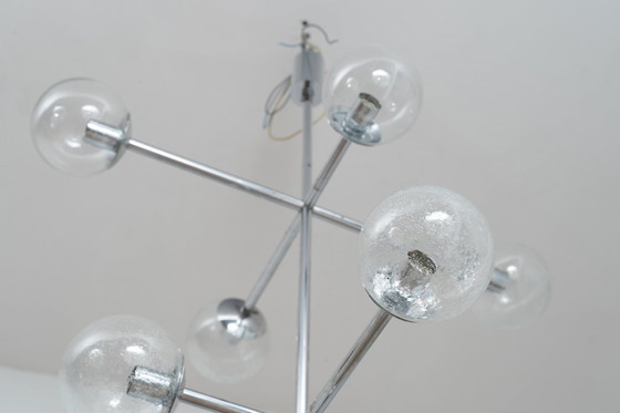 Image 1 of Large chrome pendant light by Kinkeldey