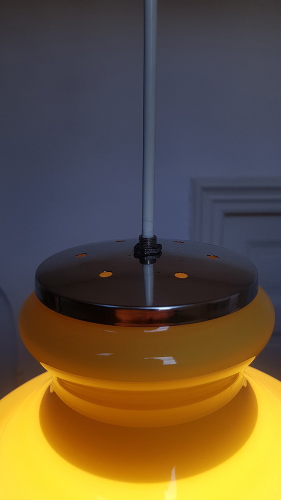 Image 1 of Lampada a sospensione in vetro vintage