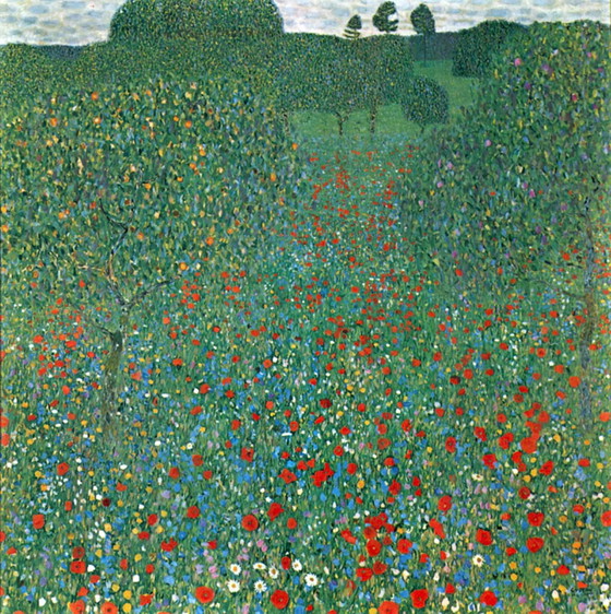 Image 1 of Gustav Klimt - Poppy field