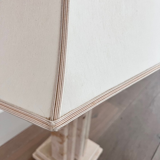 Image 1 of Travertine floor lamp, marble