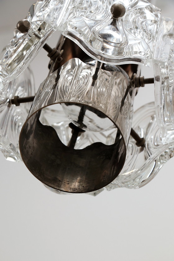 Image 1 of Lampadario vintage a cascata con 5 luci, 1960