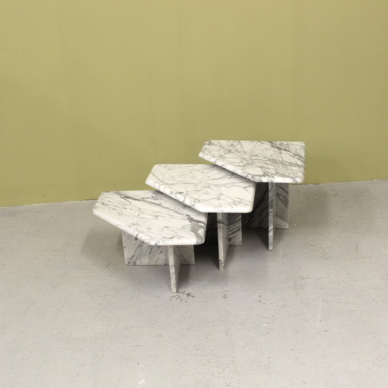 Image 1 of 3x vintage side table