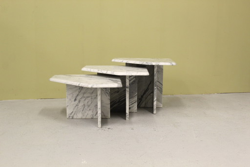 3x vintage side table