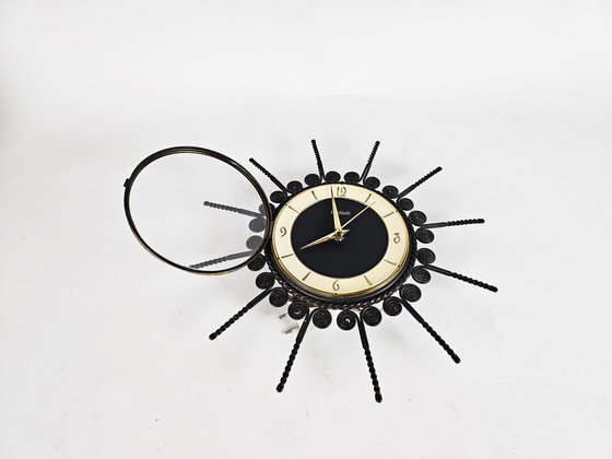 Image 1 of MCM Hilbink - West Germany - wall clock - electric - solar clock - 1960's