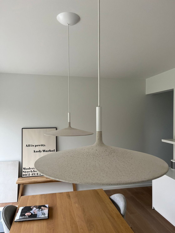 Image 1 of 2x Foscarini Aplomb Large hanging lamps white