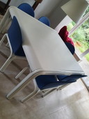 Knoll Gae Aulenti Dining table with 8 chairs