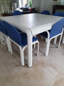 Knoll Gae Aulenti Dining table with 8 chairs
