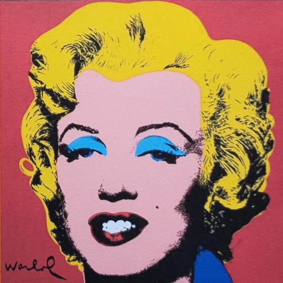 Image 1 of Vintage Andy Warhol "Marilyn" Limited Edition Lithograph by CMOA