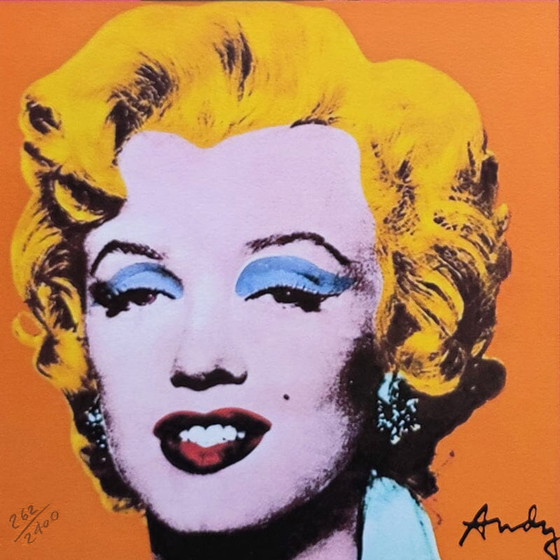 Image 1 of Vintage Andy Warhol "Marilyn" Limited Edition Lithograph by CMOA