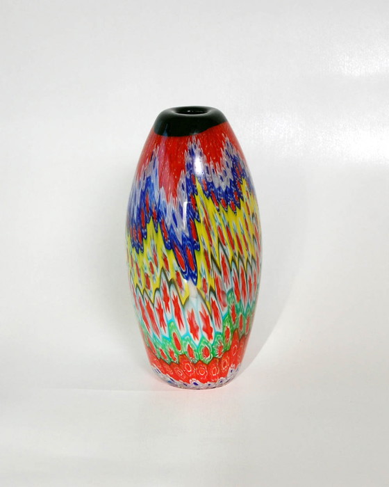 Image 1 of Murano Murrina Millefiori vase