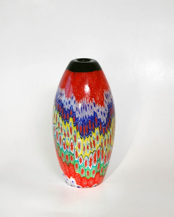 Image 1 of Murano Murrina Millefiori vase