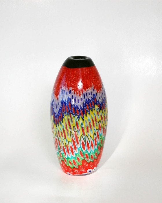 Image 1 of Murano Vase Murrina Millefiori