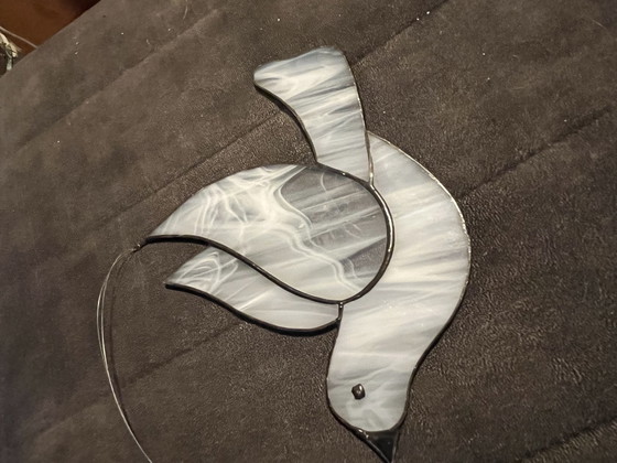 Image 1 of Dove of glass and lead