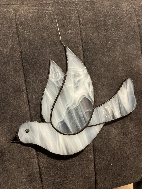 Image 1 of Dove of glass and lead