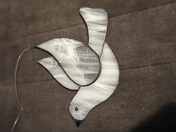 Image 1 of Dove of glass and lead