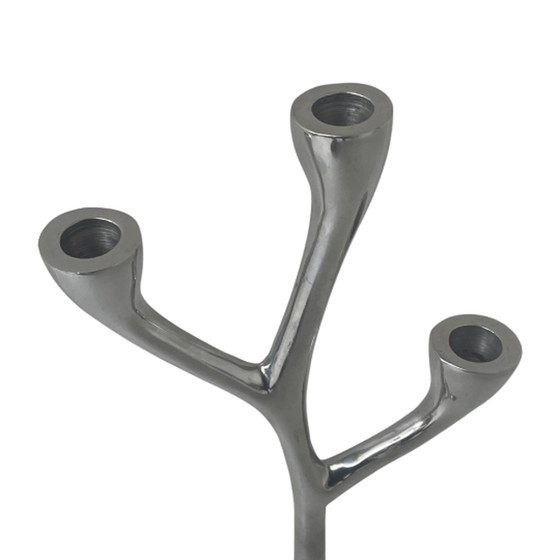 Image 1 of Candelabro d'epoca in alluminio fuso