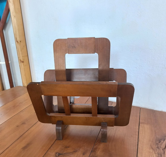 Image 1 of Vintage brutalist magazine holder