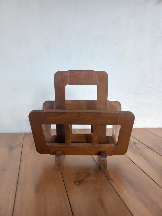Image 1 of Vintage brutalist magazine holder