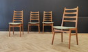 Quatre chaises de table de salle à manger Mid Century | Vintage - set de 4 chaises