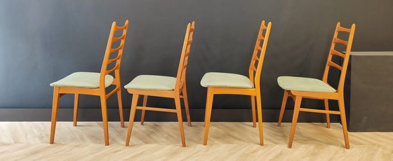 Image 1 of Four Mid Century Dining Table Chairs | Vintage - set of 4 chairs