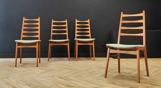 Image 1 of Four Mid Century Dining Table Chairs | Vintage - set of 4 chairs