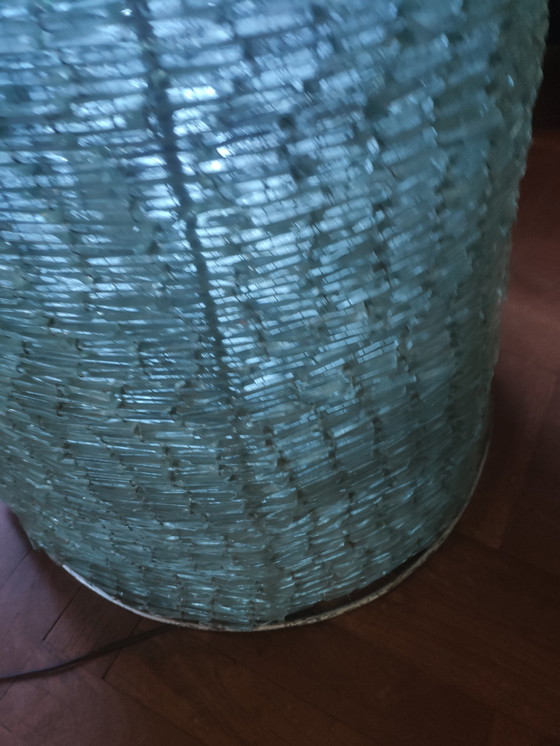 Image 1 of Lampe pyramidale en verre vintage