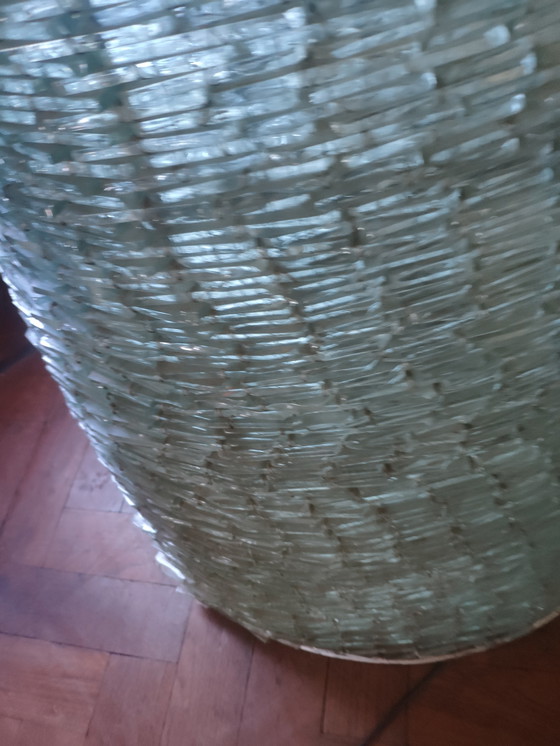 Image 1 of Lampe pyramidale en verre vintage