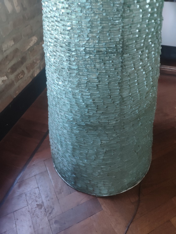 Image 1 of Lampe pyramidale en verre vintage