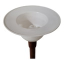 Floor lamp made of solid teak wood