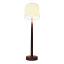 Floor lamp made of solid teak wood