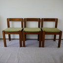 3x Vintage teak dining room chair