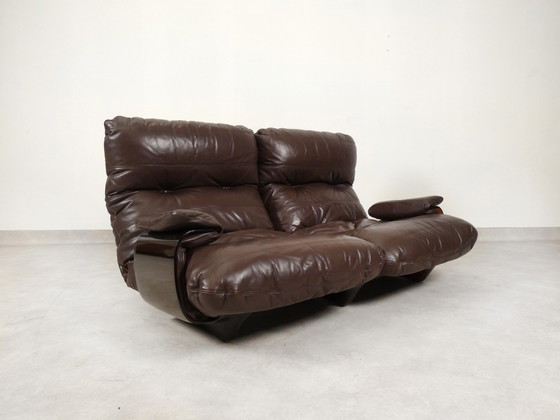 Image 1 of Ligne Roset Marsala set - brown leather